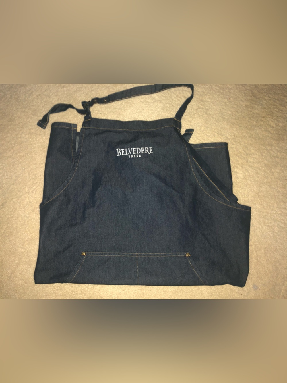 Belvedere Denim Apron - Dark Blue Womens Accessory